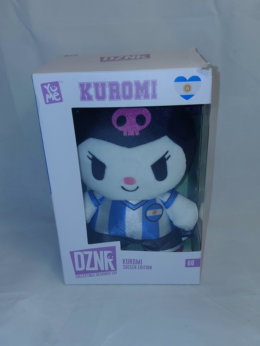 YuMe Hello Kitty and Friends DZNR Kuromi Soccer Edition Plush Toy - Argentina